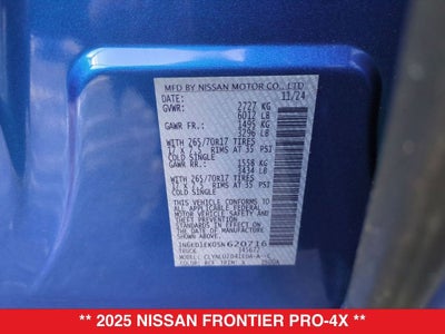 2025 Nissan Frontier PRO-4X