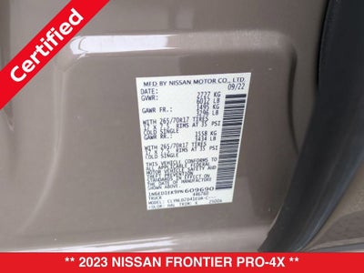 2023 Nissan Frontier PRO-4X