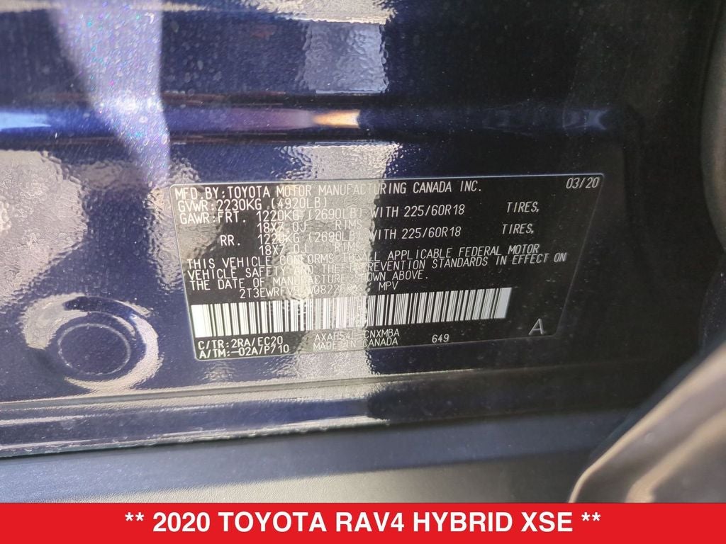2020 Toyota RAV4 Hybrid XSE