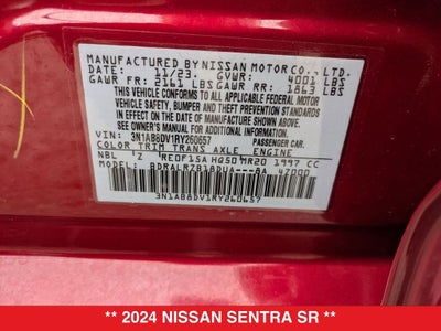 2024 Nissan Sentra SR
