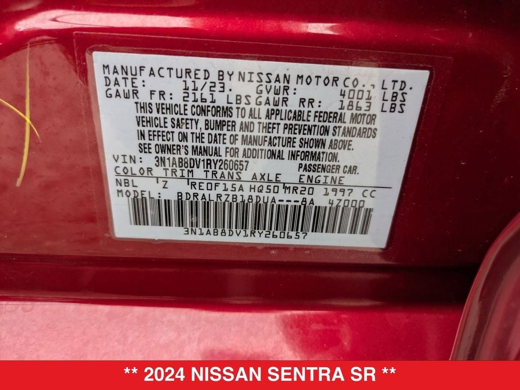 2024 Nissan Sentra SR