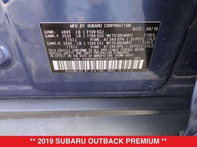 2019 Subaru Outback 2.5i Premium