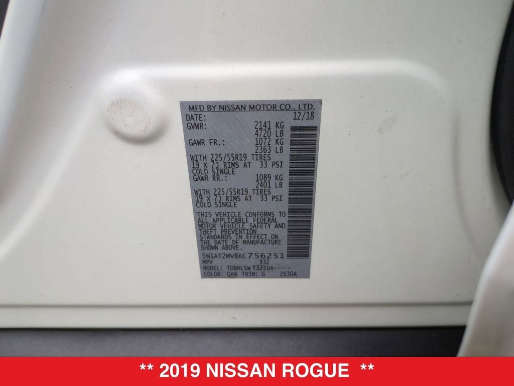 2019 Nissan Rogue SL
