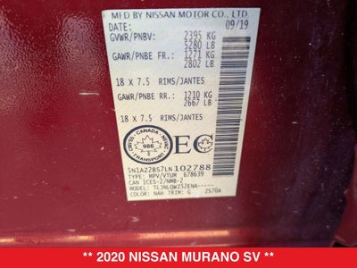 2020 Nissan Murano SV