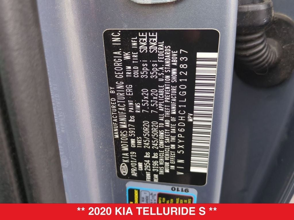 2020 Kia Telluride S