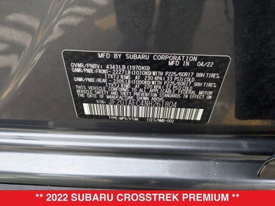 2022 Subaru Crosstrek Premium