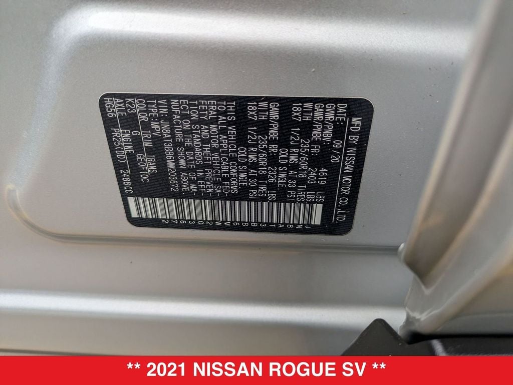 2021 Nissan Rogue SV