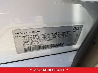 2023 Audi S8 4.0T quattro