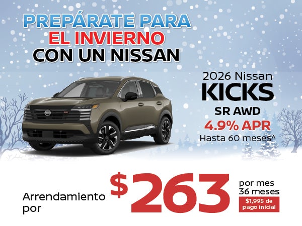 2026 KICKS SR AWD