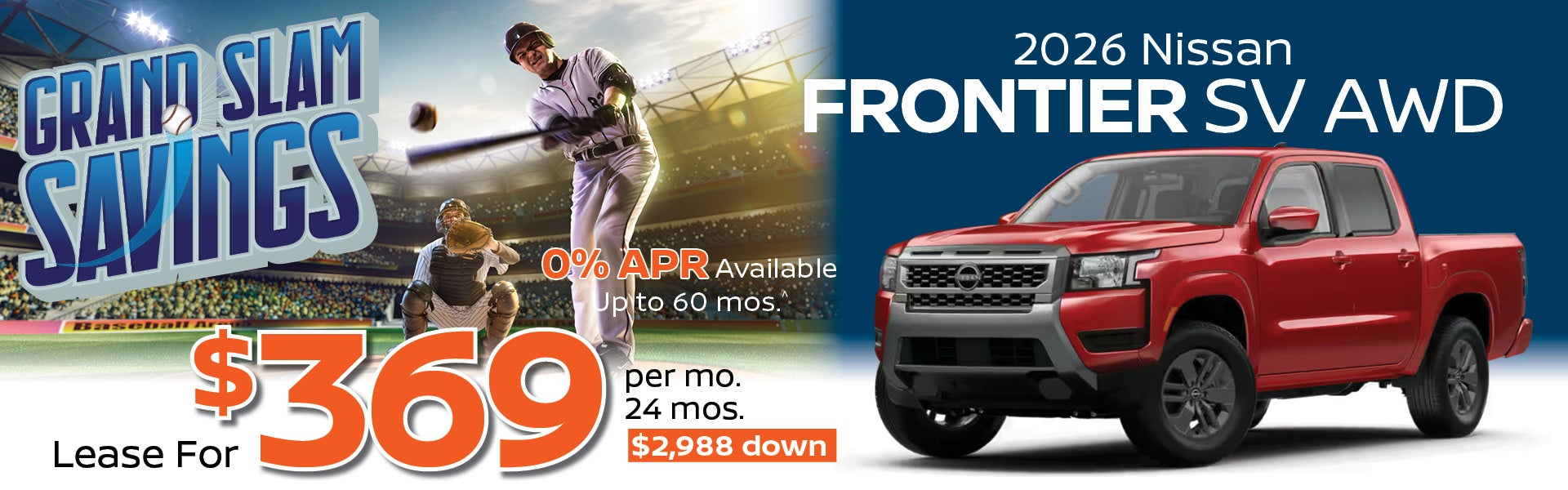 2026 Nissan Frontier SV AWD 