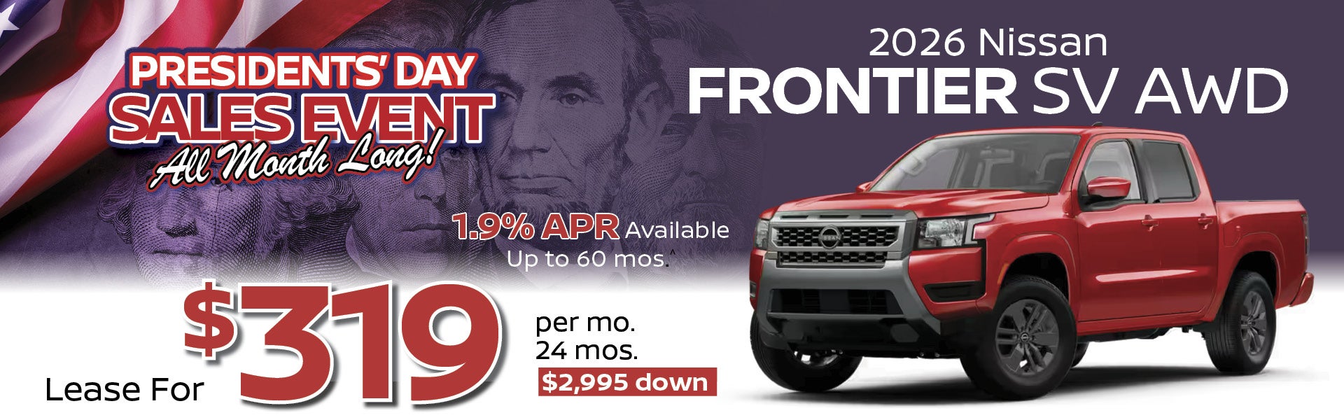 2026 Nissan Frontier SV AWD 