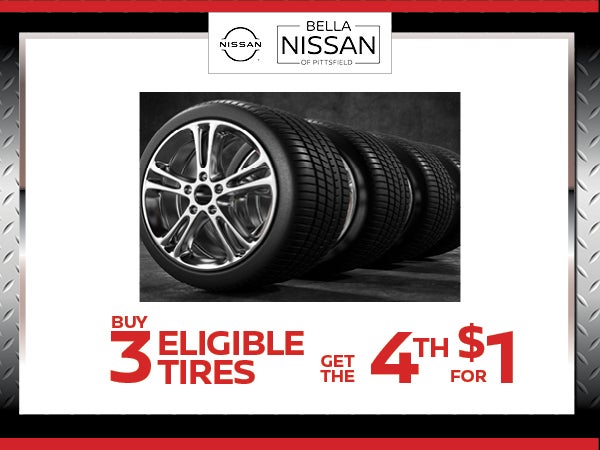 Buy 3 Eligible Tires, Get the 4th for $1